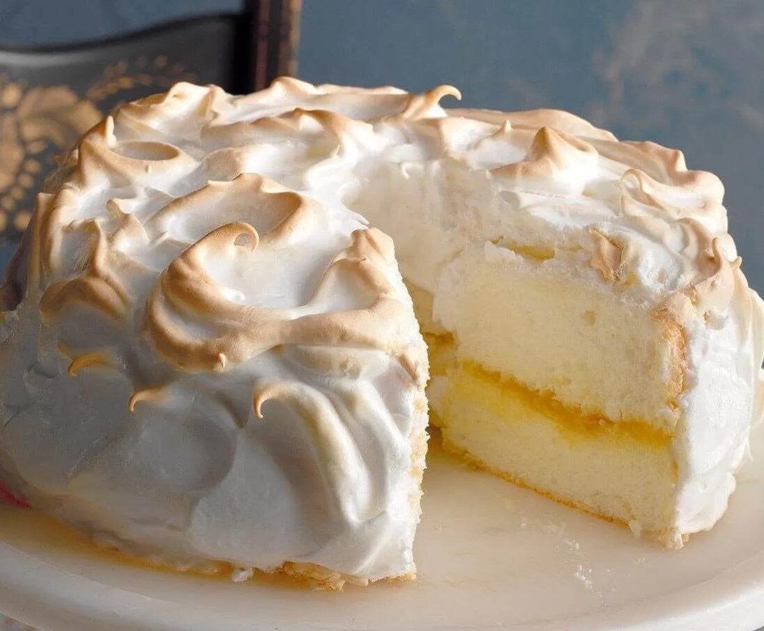 Lemon Meringue Angel Cake