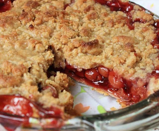 Cherry Crumb Pie - Recipes Fiber