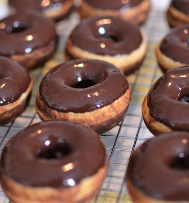 Cake Donuts with Chocolate Glaze