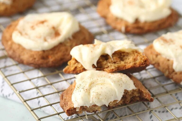 Carrot Cake Cookies With Cream Cheese Frosting Recipes Fiber
