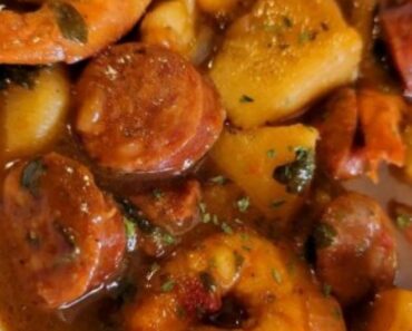 Shrimp & sausage & potato stew!