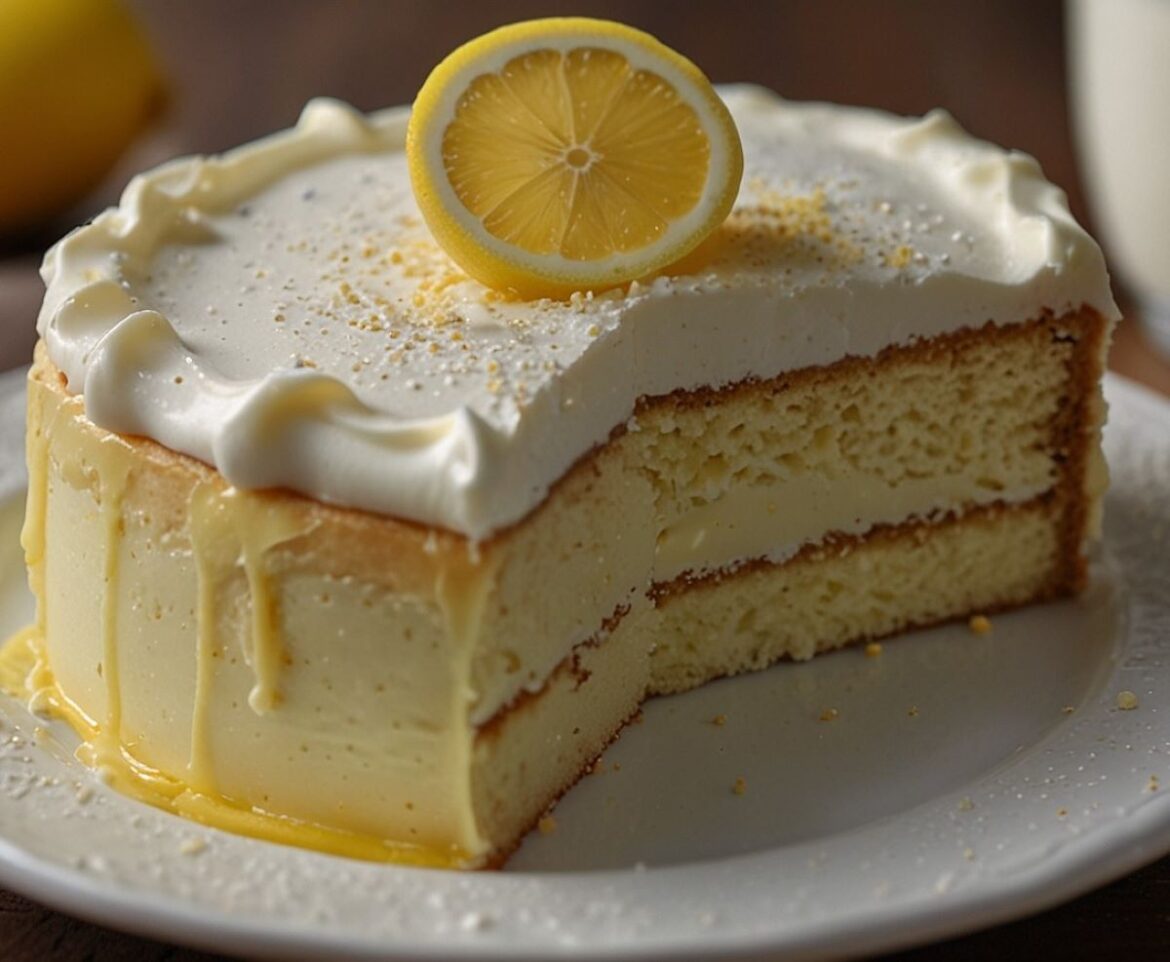 Italian Lemon Cream Cake - Recipes Fiber