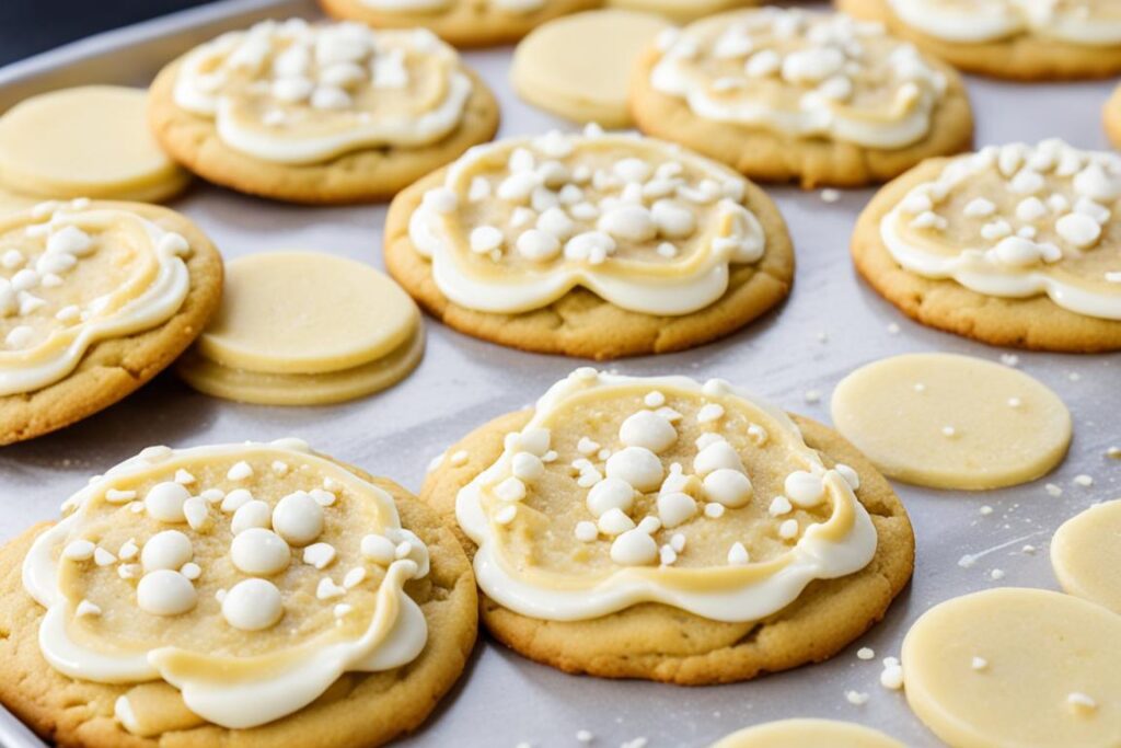 Shaped and chilled banana pudding cookies