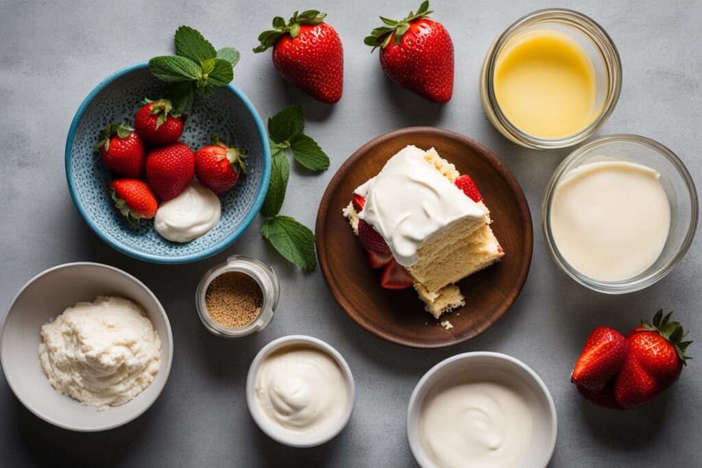 Strawberry Tres Leches Cake Ingredients