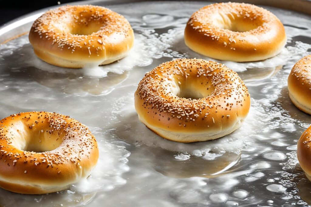 boiling bagels