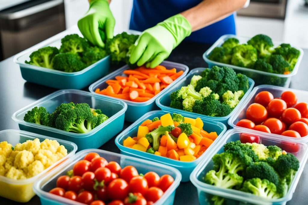 broccoli cauliflower salad meal prep