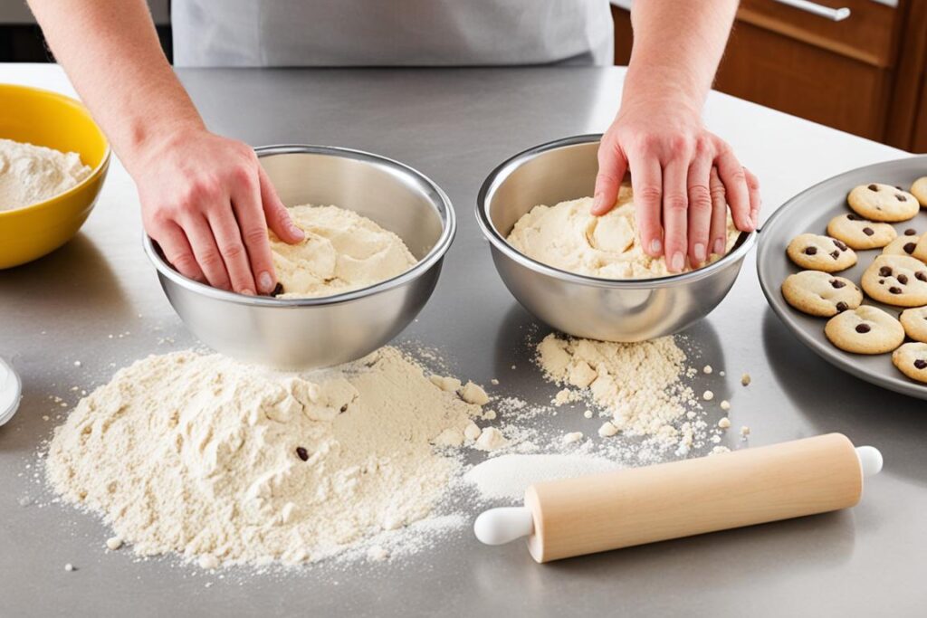 cookie dough preparation