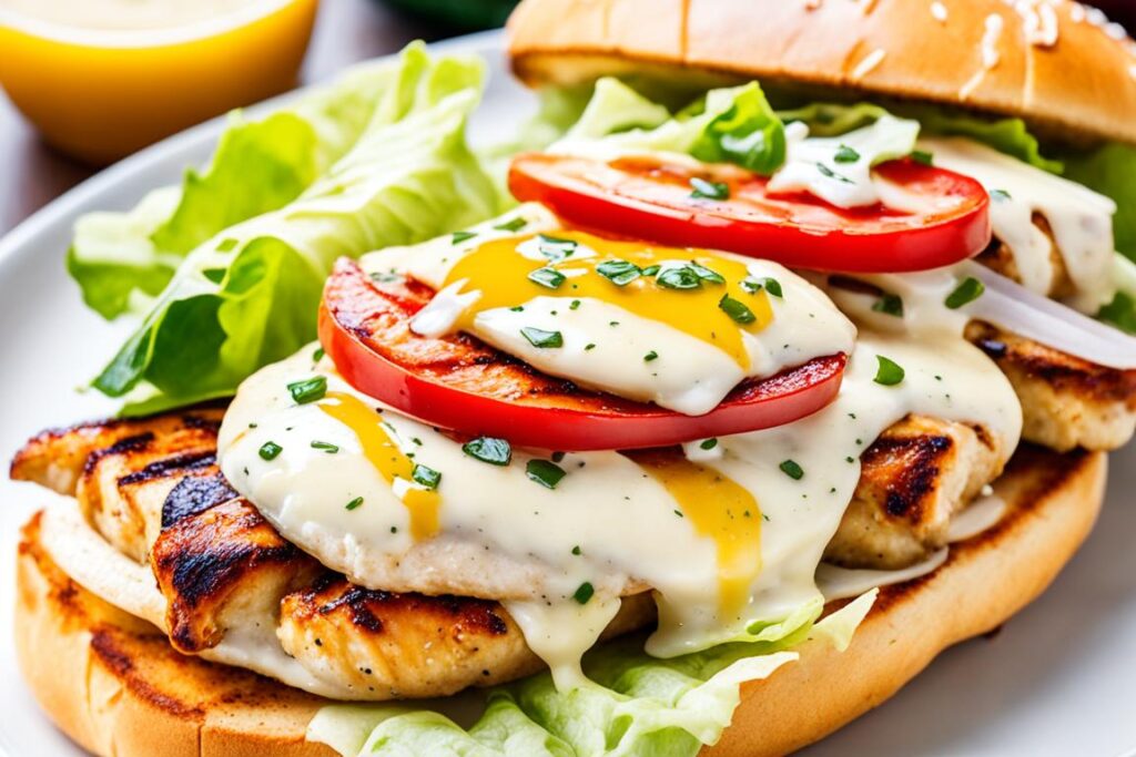 grilled chicken sandwich