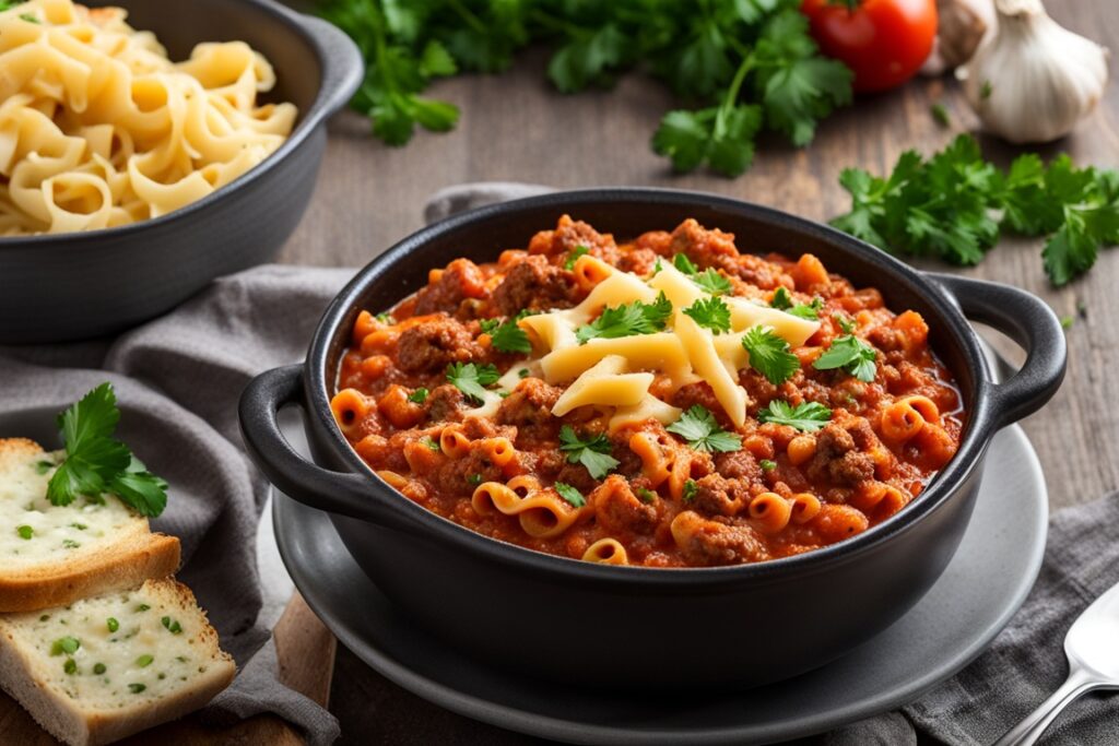 homemade beefaroni