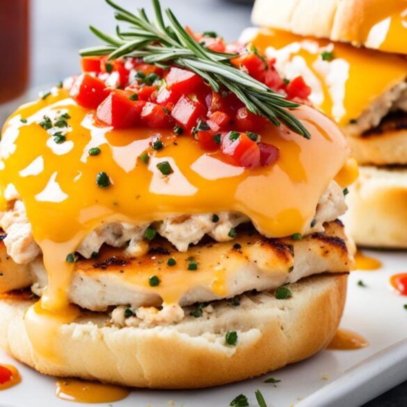 honey pepper pimento chicken sandwich
