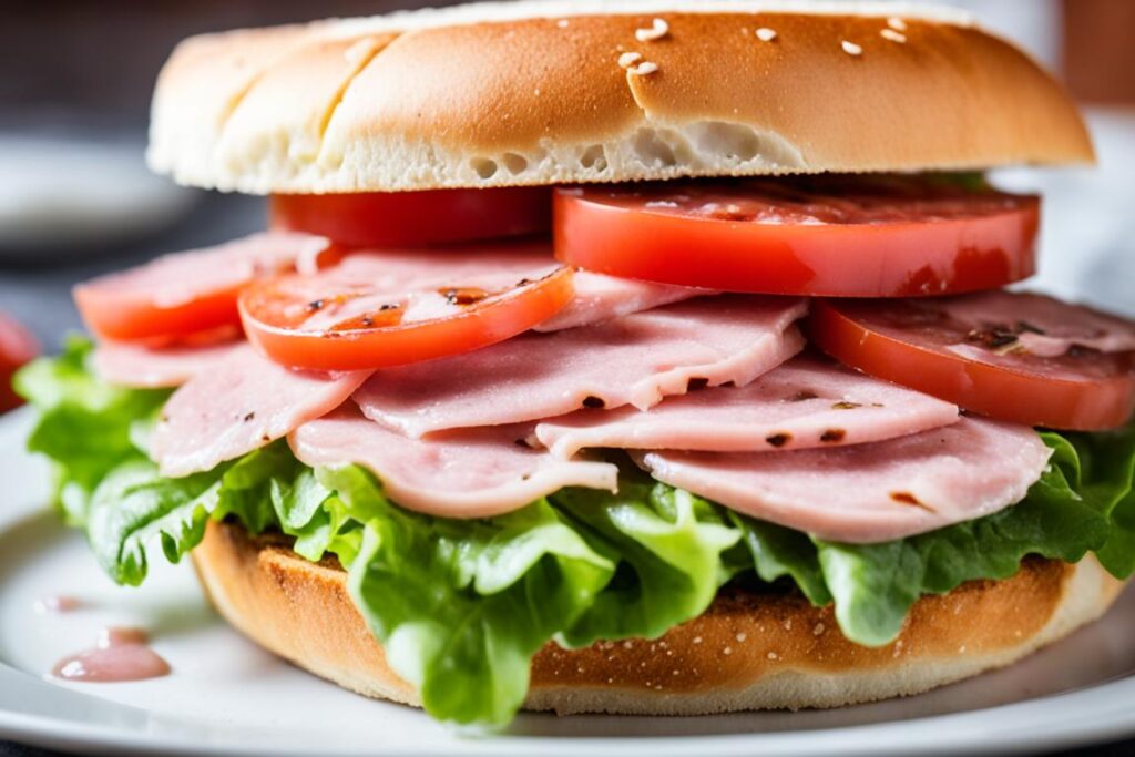 mortadella sandwich