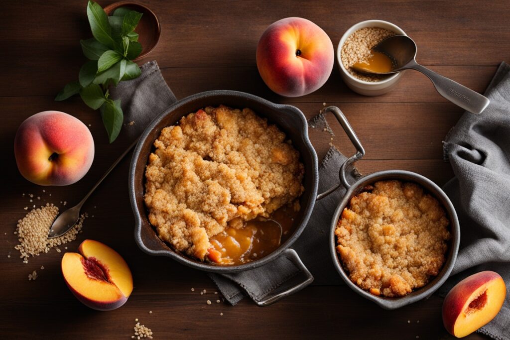 peach cobbler topping