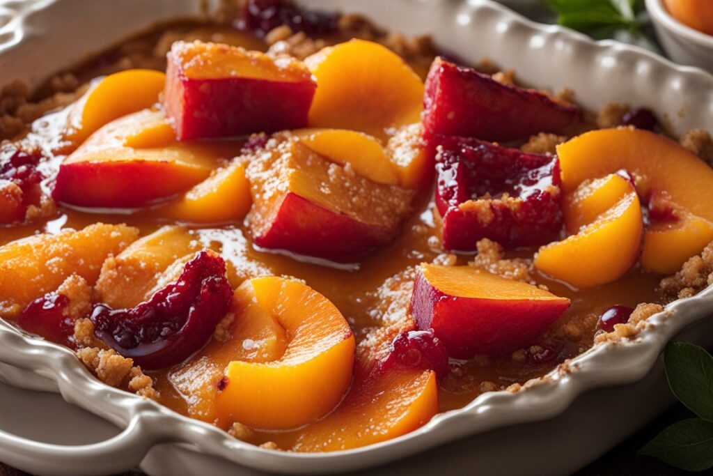 peach cobbler with canned peaches