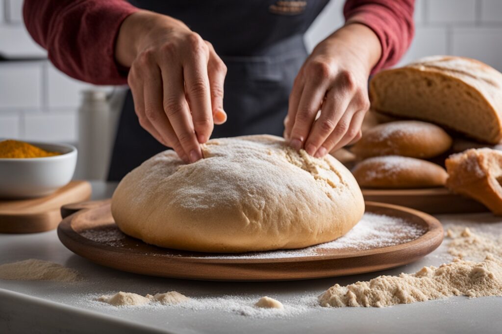 sourdough sandwich bread baking