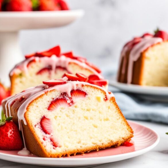 strawberry pound cake