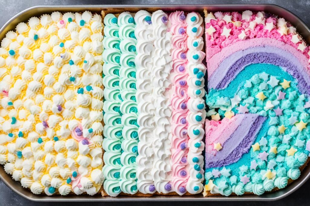 unicorn cake assembly