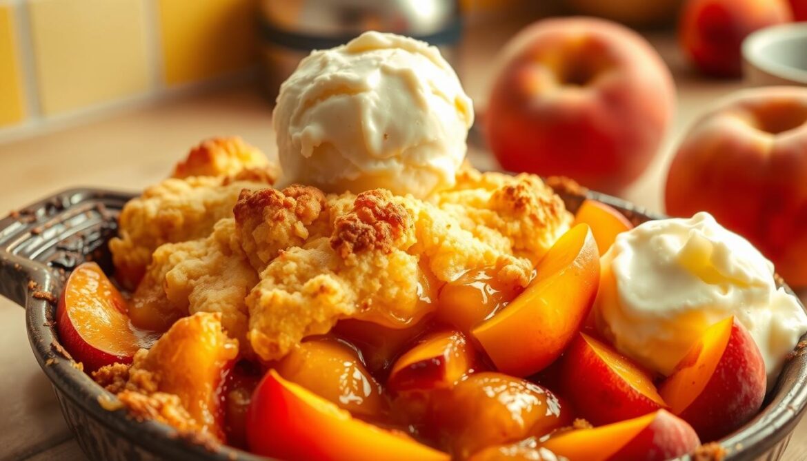 peach cobbler recipe with cake mix