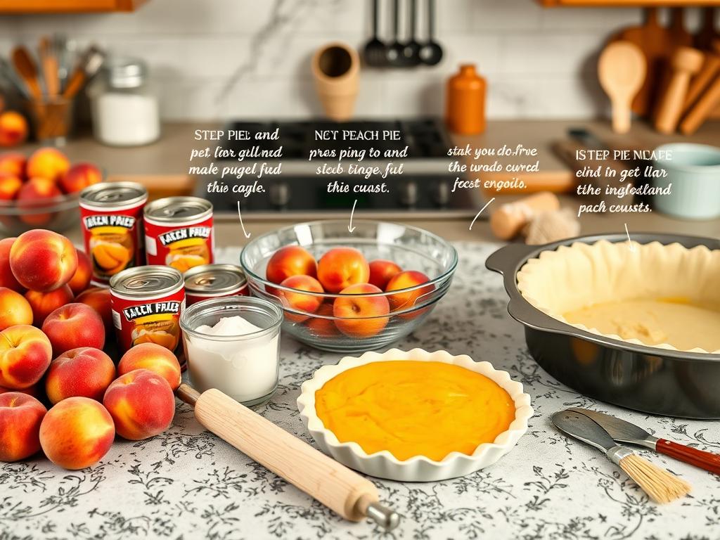 canned peach pie instructions