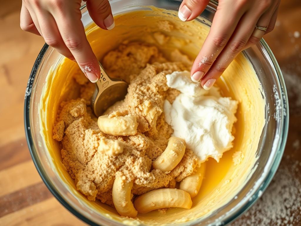 mixing technique for banana bread