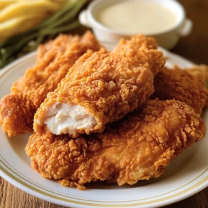 Crispy Country Fried Chicken served with creamy mashed potatoes and rich gravy.
