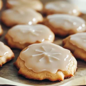 Soft maple cookies topped with sweet maple icing