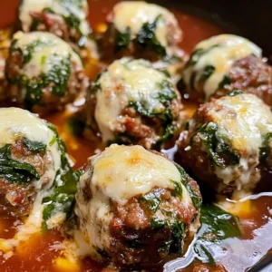 stuffed meatballs, cheesy meatballs, spinach and garlic meatballs