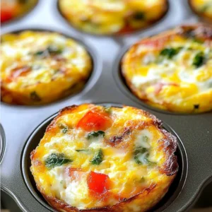 A batch of freshly baked Cottage Cheese Egg Bites with melted cheese
