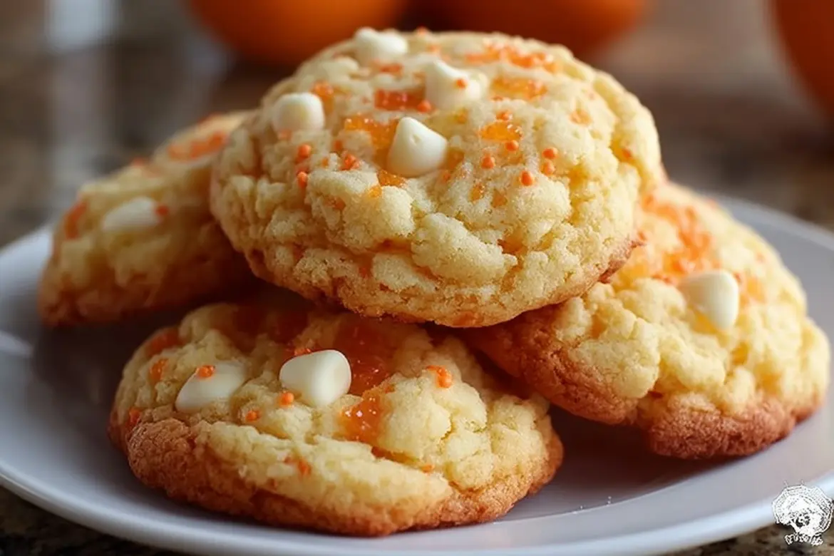 Delicious Creamsicle Orange Cookies with a sweet citrus flavor