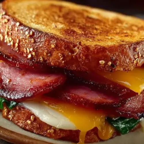 Delicious Fried Bologna Sandwich with crispy bologna and fresh bread