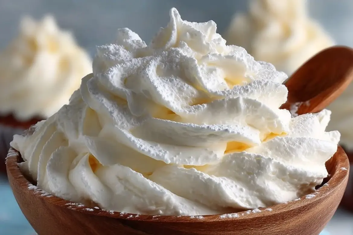 Delicious marshmallow frosting on a chocolate cupcake