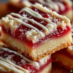 Delicious rhubarb shortbread bars served on a plate, showcasing a buttery crust and tart filling.