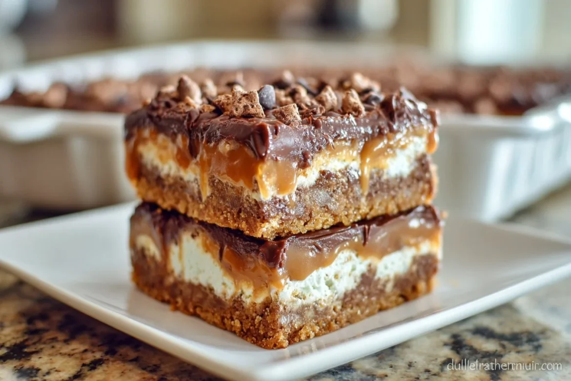 4-layer Everything Bars with a variety of toppings for a delicious treat