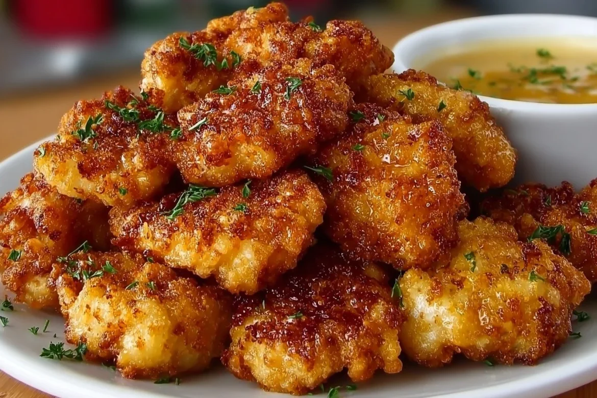 Chick Fil A Nuggets served in a delicious, crispy, golden coating