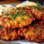 Delicious Chicken Fried Chicken served with sides