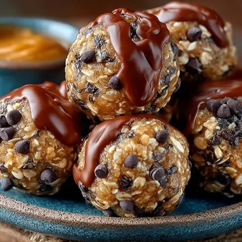 Chocolate Peanut Butter Energy Bites recipe for a healthy snack