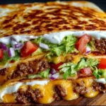 Homemade Copycat Crunchwrap Supreme recipe with layers of flavor.
