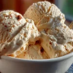 Delicious Dr. Pepper Ice Cream scoop in a cone