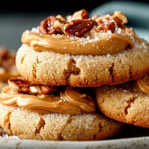 Delicious frosted peanut butter cookies on a white plate