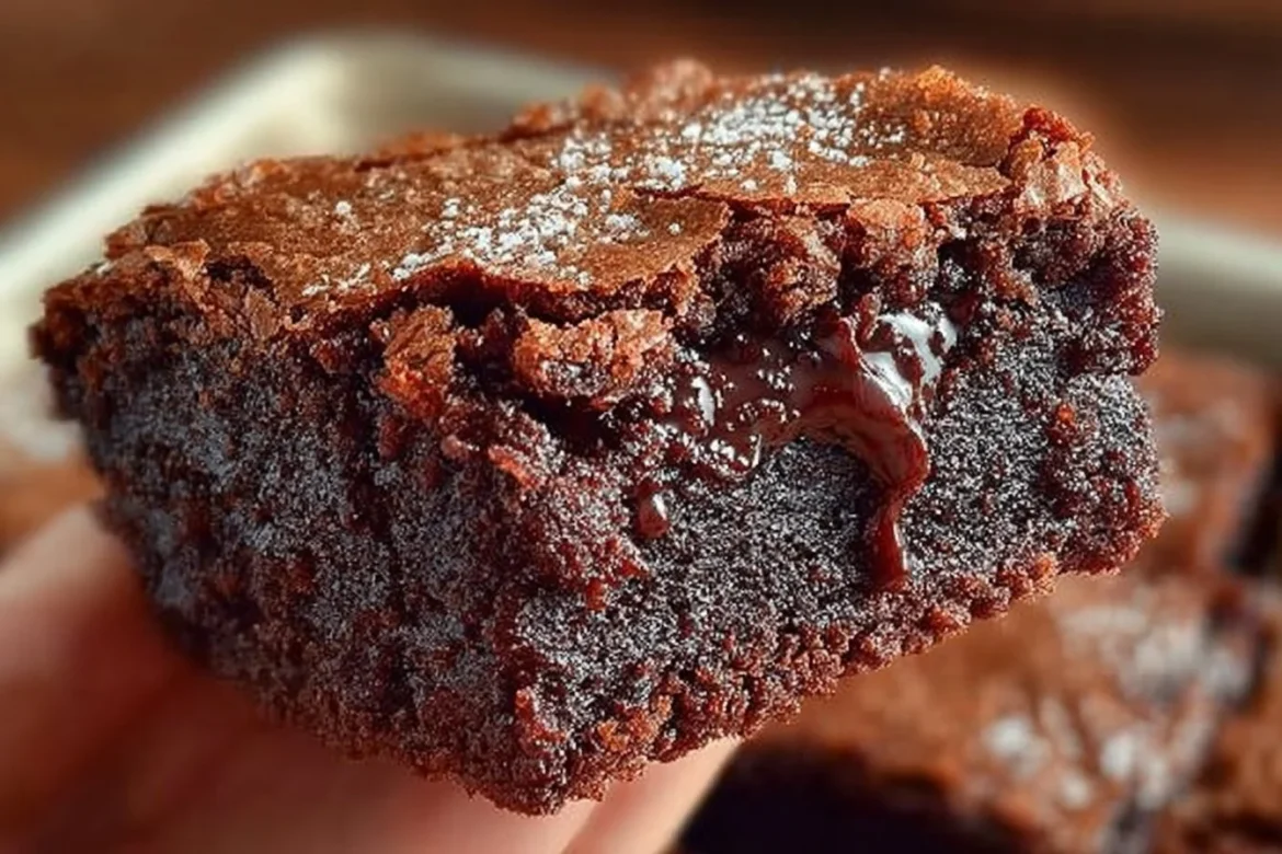 Delicious homemade brownies from Grandma's classic recipe