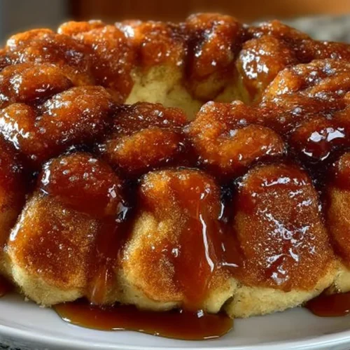 Delicious and gooey Granny's monkey bread fresh from the oven