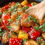 Delicious Hawaiian Chicken cooked with tropical ingredients and flavors.