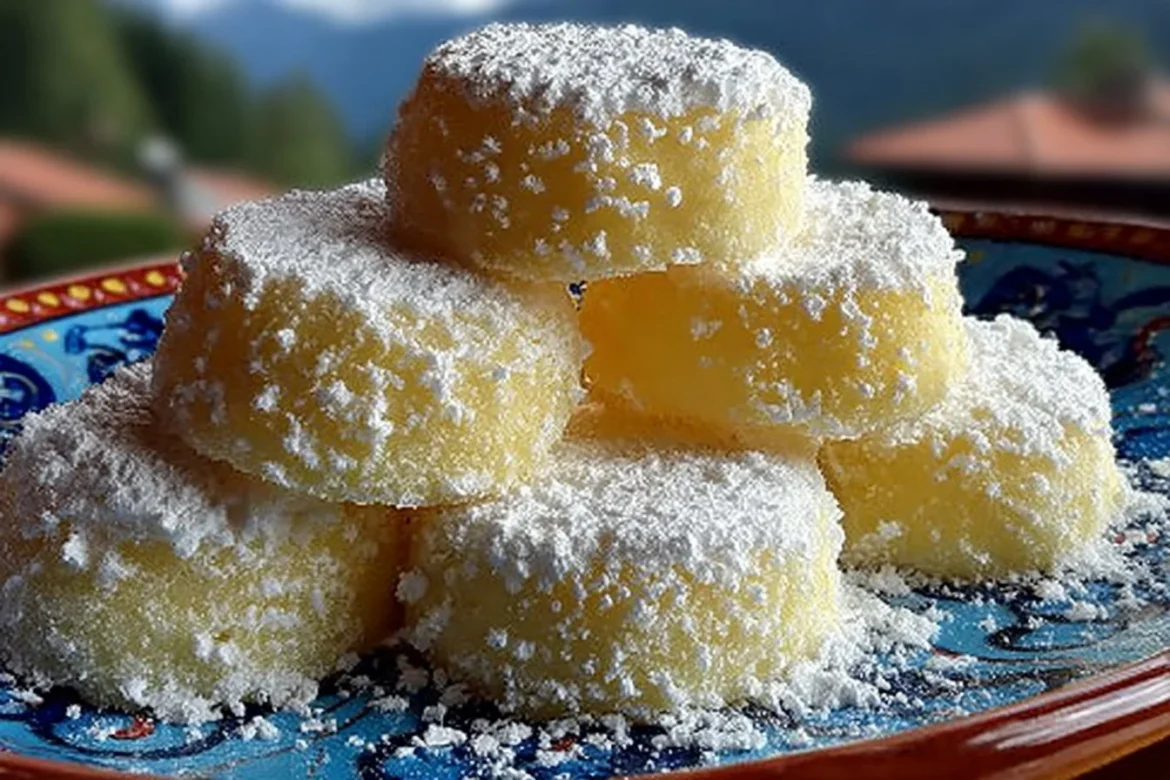 Delicious Meyer Lemon Meltaways fresh from the oven, showcasing their vibrant citrus flavor.