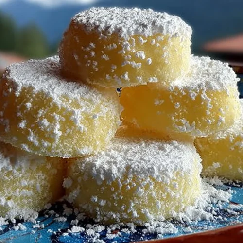 Delicious Meyer Lemon Meltaways fresh from the oven, showcasing their vibrant citrus flavor.