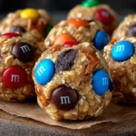 Delicious Monster Cookie Protein Bites for a healthy snack.