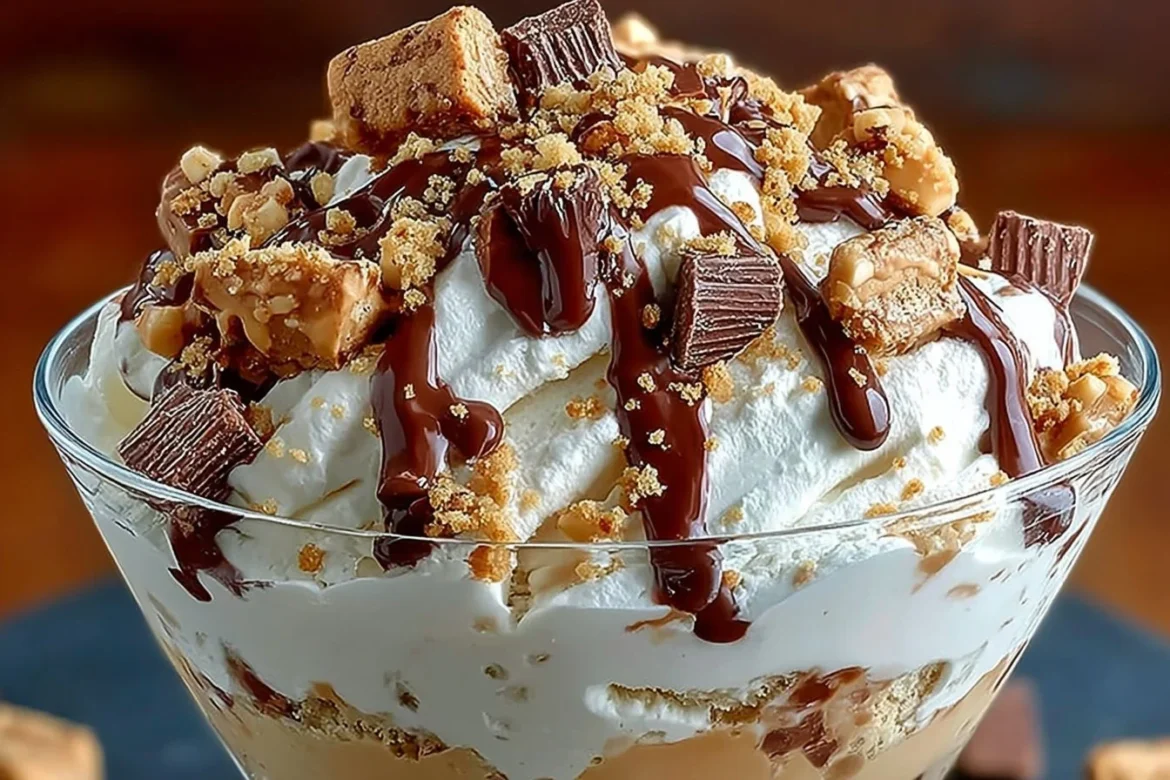 Nickers and Reese’s Cookie Dough Ice Cream Extravaganza, a delicious frozen dessert