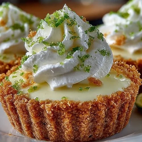 No-Bake Key Lime Pie Cups with whipped cream and lime zest