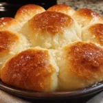 Old-fashioned soft and buttery yeast rolls fresh out of the oven