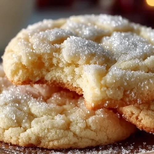 Delicious soft and chewy sugar cookies on a plate, perfect for dessert.