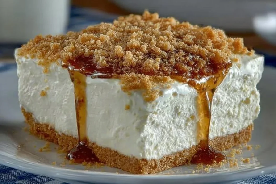 Delicious Woolworth Ice Box Cheesecake served on a plate with strawberries