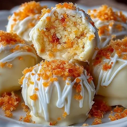 Delicious Tropical Orange Creamsicle Truffles with orange and cream flavor